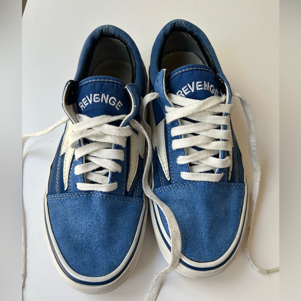 Revenge X Storm Blue and White Sneakers, Men’s Size 7 Trainers